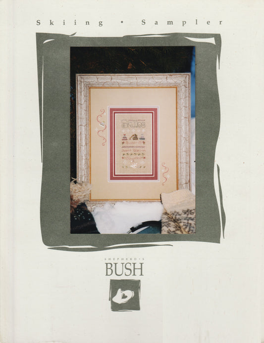 Shepherd's Bush Skiing Sampler cross stitch pattern