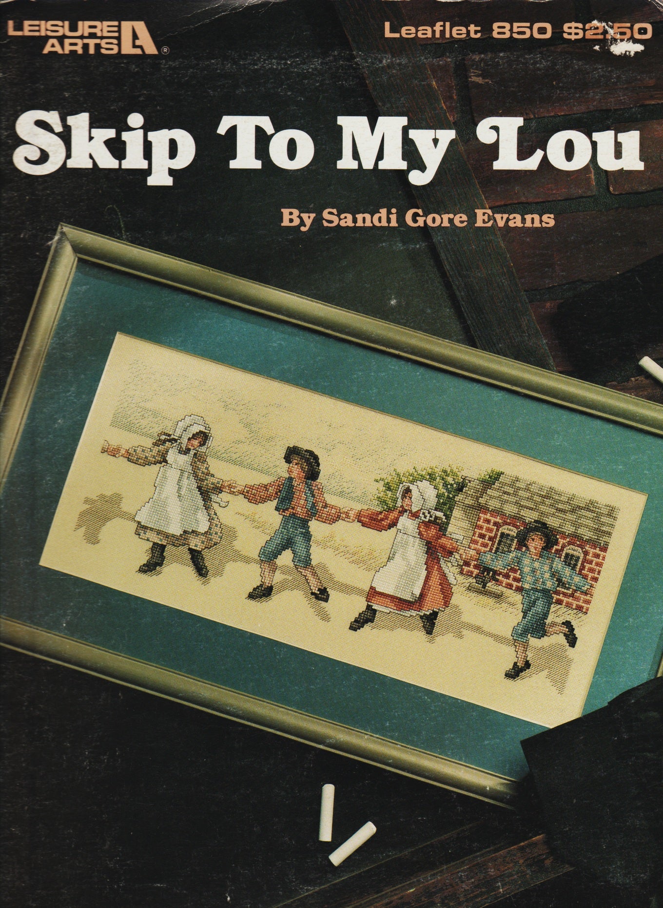 Leisure Arts Skip To My Lou 850 children play cross stitch pattern