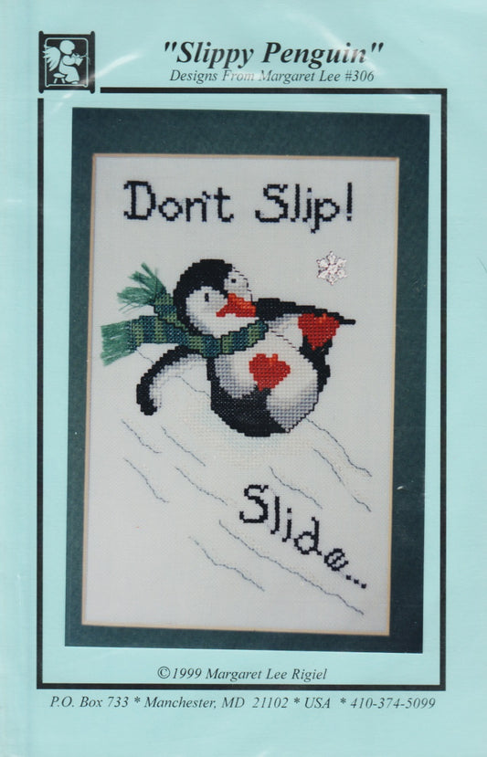 Margaret Lee Rigiel Slippy Penguin cross stitch pattern