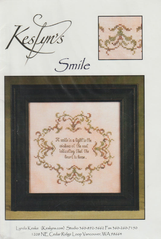 Keslyn's Smile cross stitch pattern