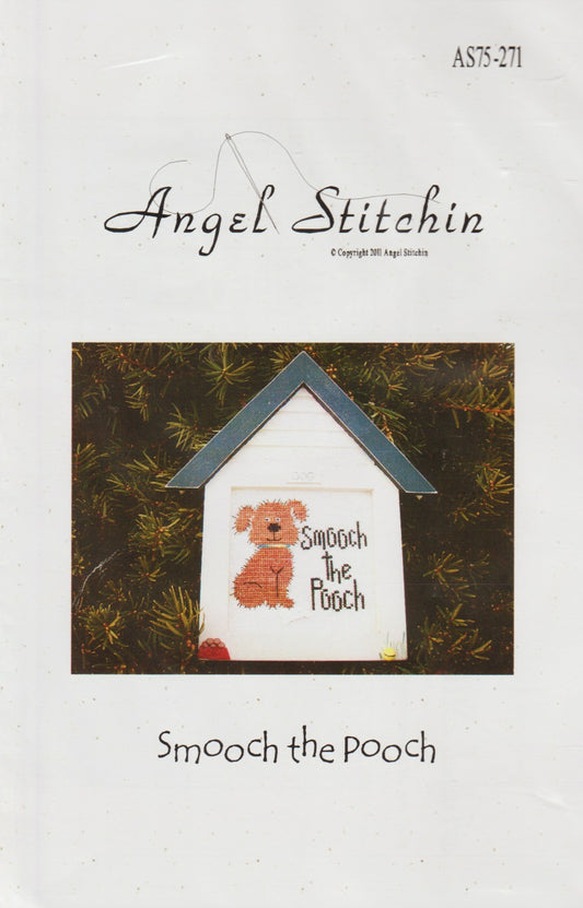 Angel Stitchin Smooch The Pooch AS75-271 cross stitch pattern