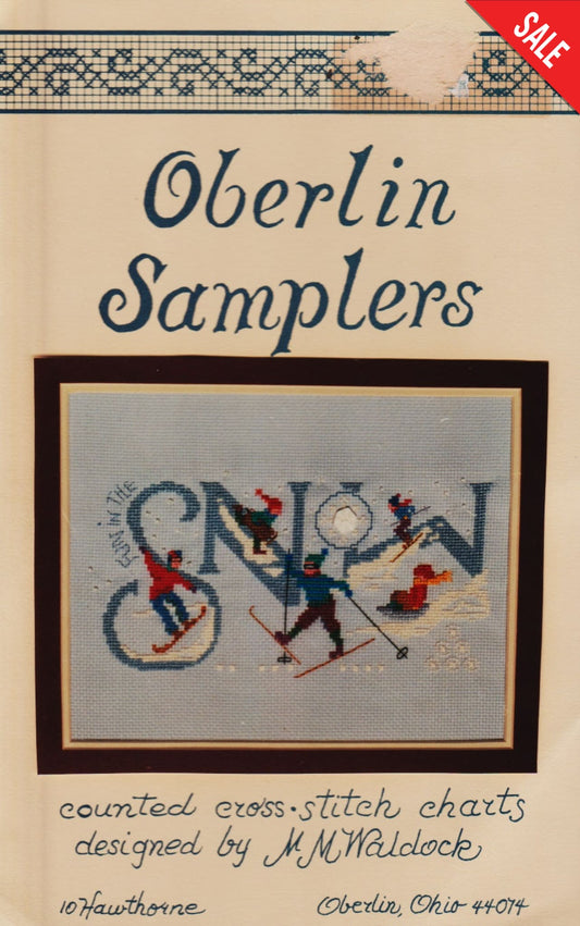 Oberlin Samplers Snow cross stitch pattern