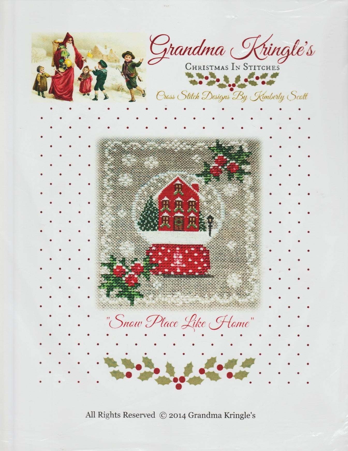 Grandma Kringle's Snow Place Like Home christmas cross stitch pattern