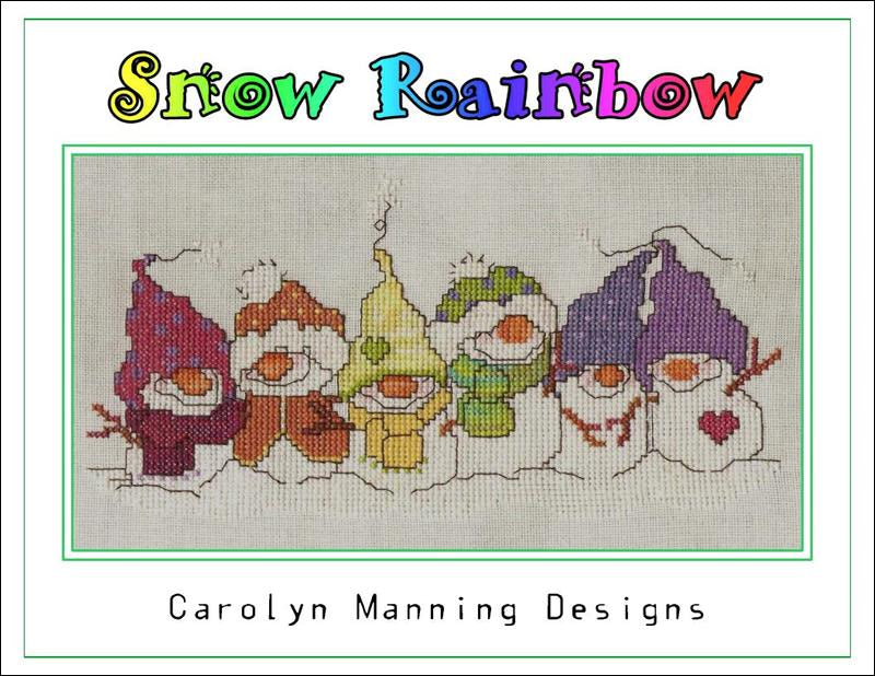 Carolyn Manning Snow Rainbow cross stitch pattern