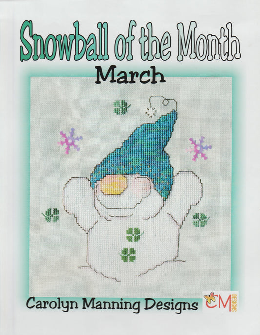 Carolyn Manning Snowball of the Month March cross stitch pattern