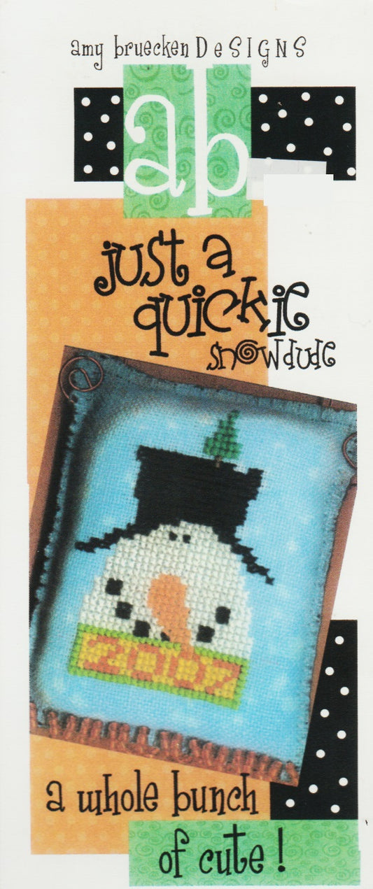 Amy Bruecken Snowdude cross stitch pattern