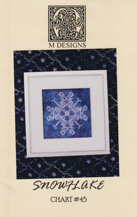 M Designs Snowflake 45 cross stitch pattern