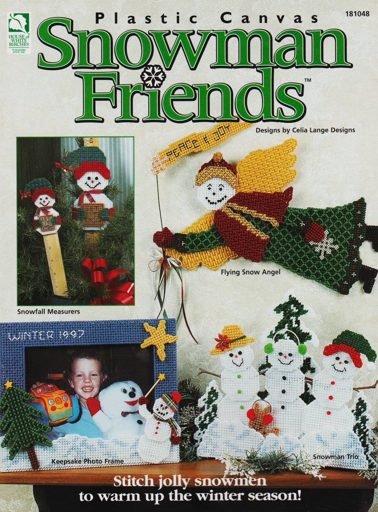 House of White Birches Snowman Friends 181048 Plastic Canvas pattern