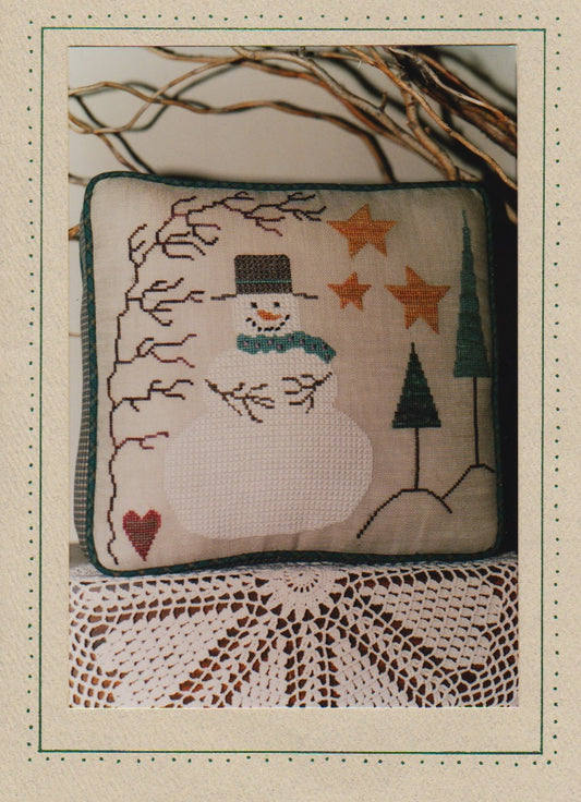 Ewe & Eye Snowman In The Woods cross stitch pattern