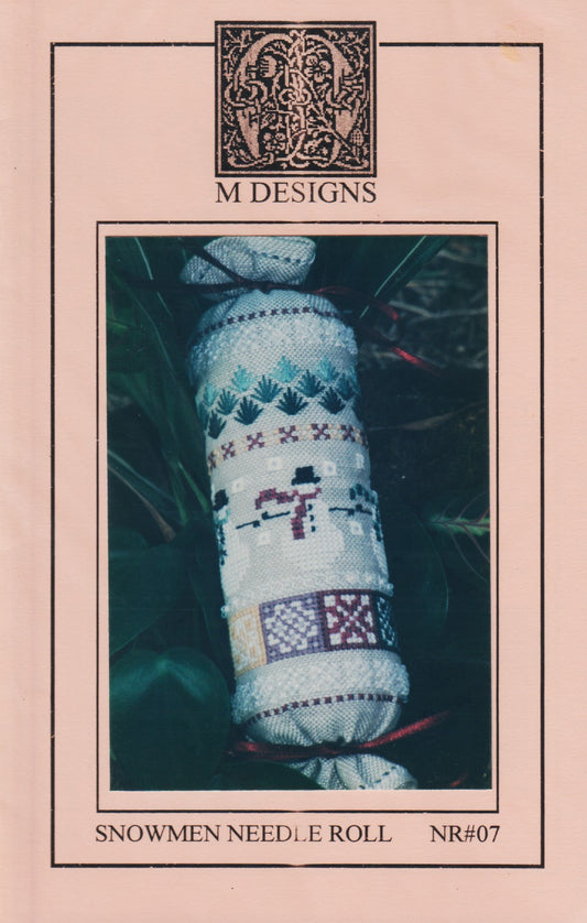 M Designs Snowmen Needle Roll christmas cross stitch pattern