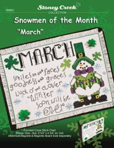 Stoney Creek Snowmen of the Month March SM001 cross stitch pattern