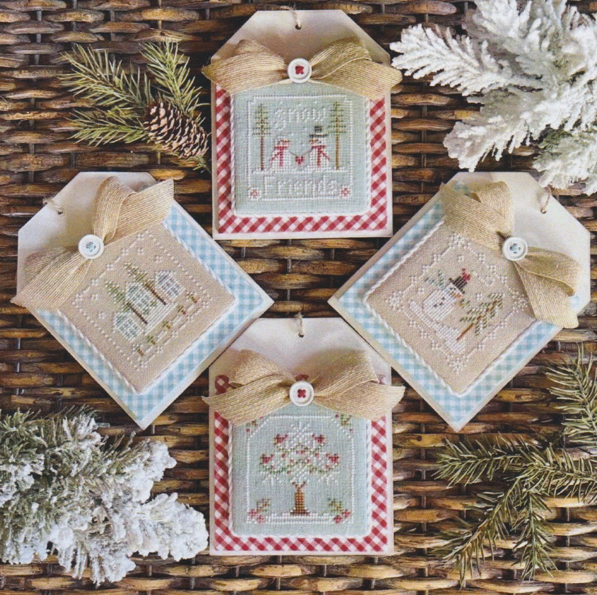 Little House Needleworks Snowy Petites cross stitch pattern