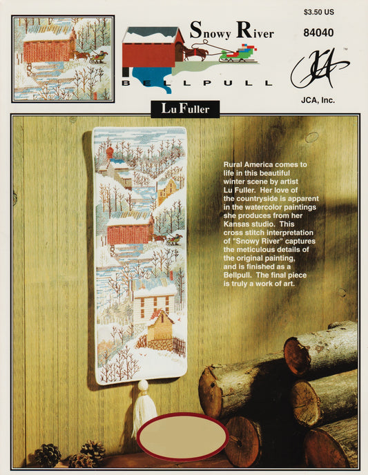 JCA Inc. Snowy River Bellpull 84040 cross stitch pattern
