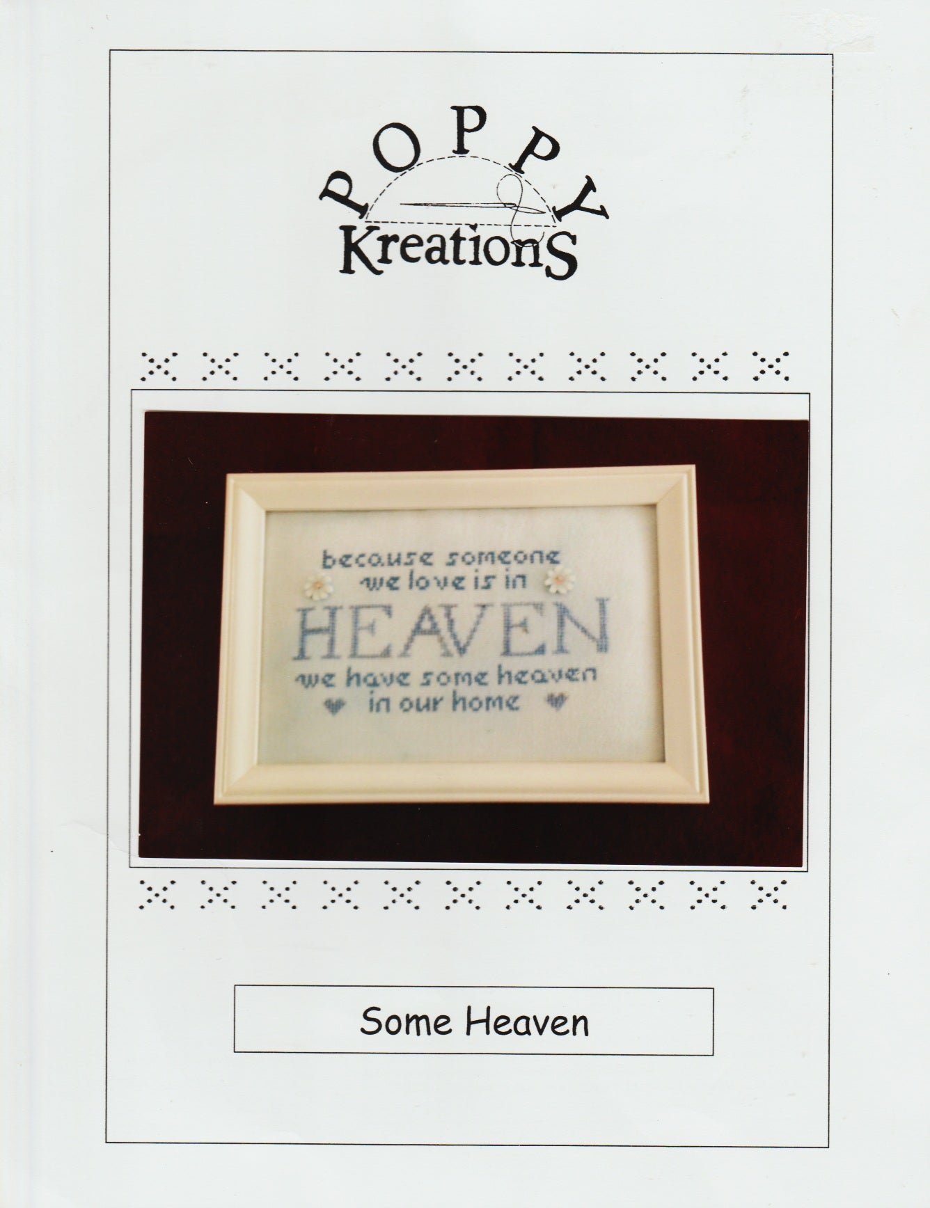 Poppy Kreations Some Heaven cross stitch pattern