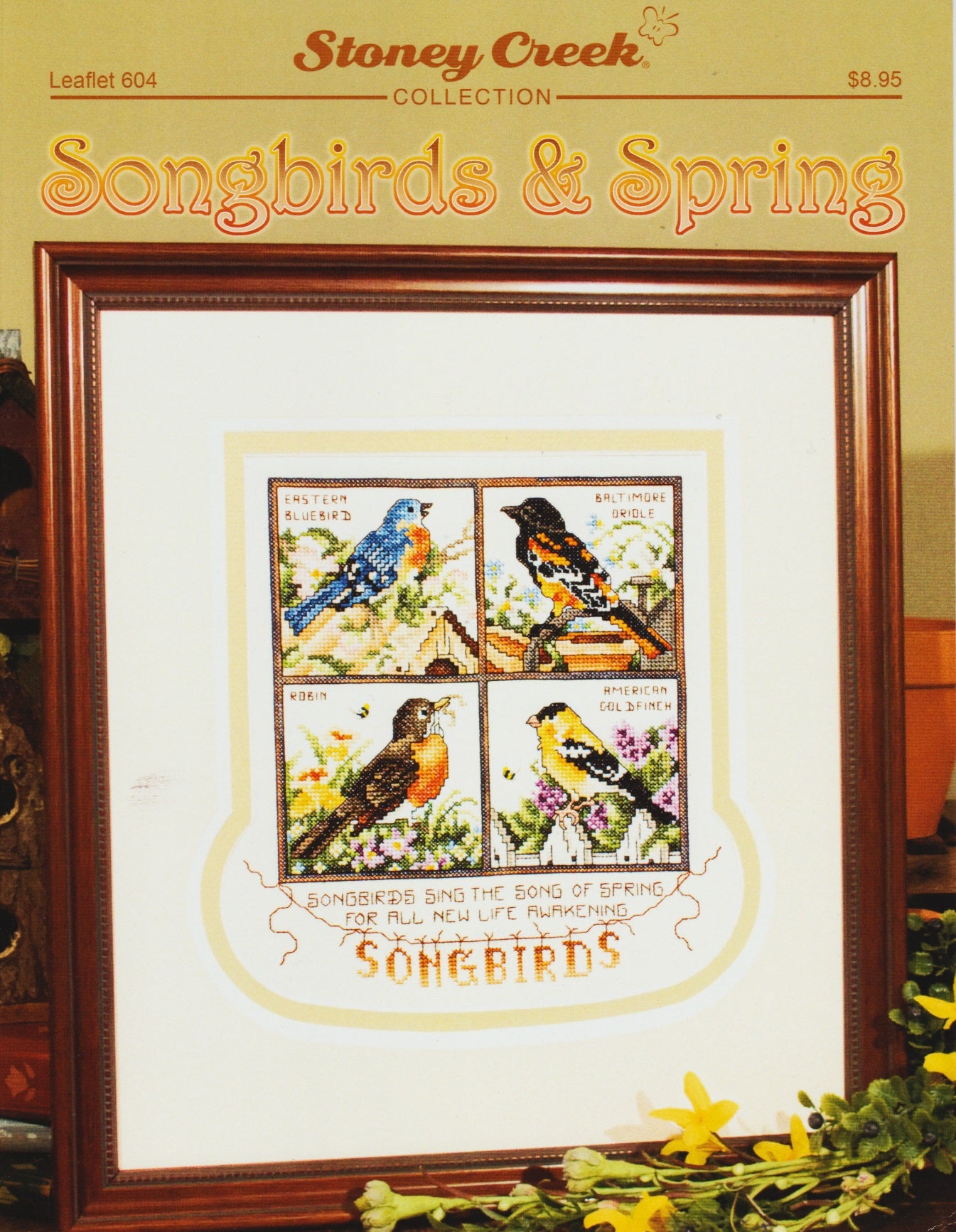 Stoney Creek Songbirds & Spring LFT604 cross stitch pattern