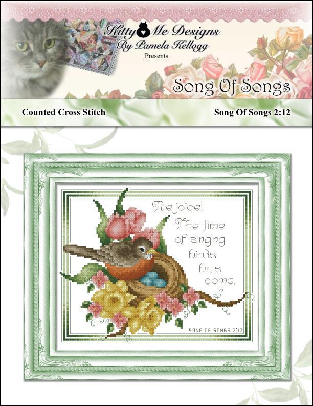 Kitty & Me Song of Songs cross stitch pattern