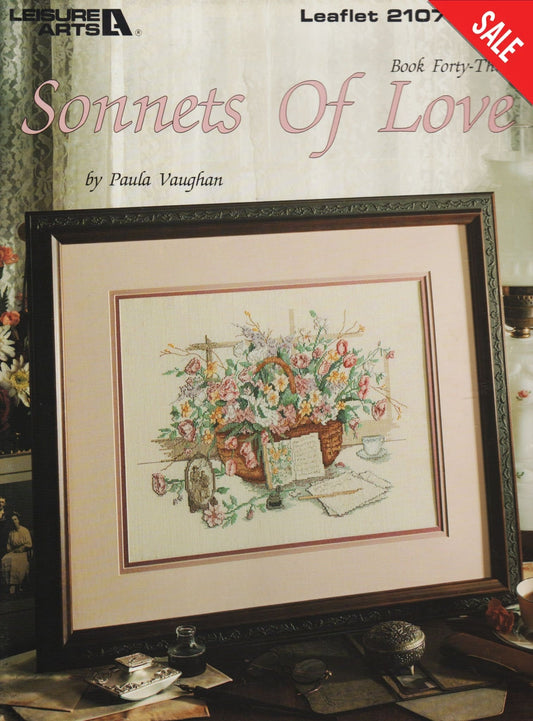 Leisure Arts Sonnets of Love 2107 cross stitch pattern