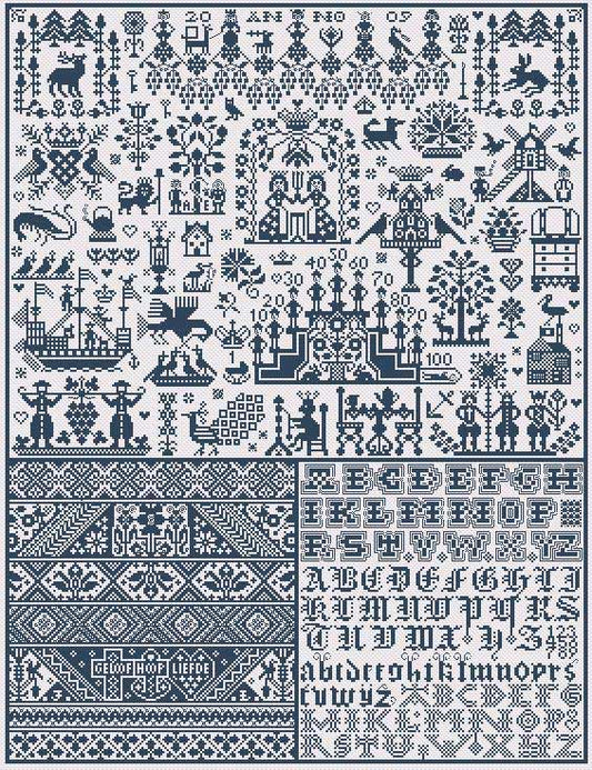 Long Dog Samplers Spirit of Marken cross stitch pattern