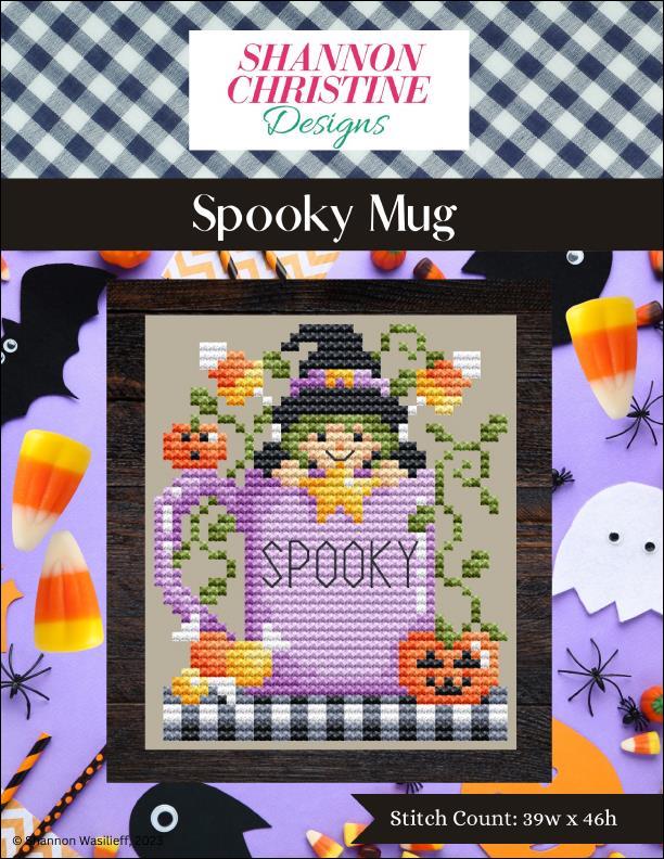 Shannon Christine Spooky Mug halloween cross stitch pattern