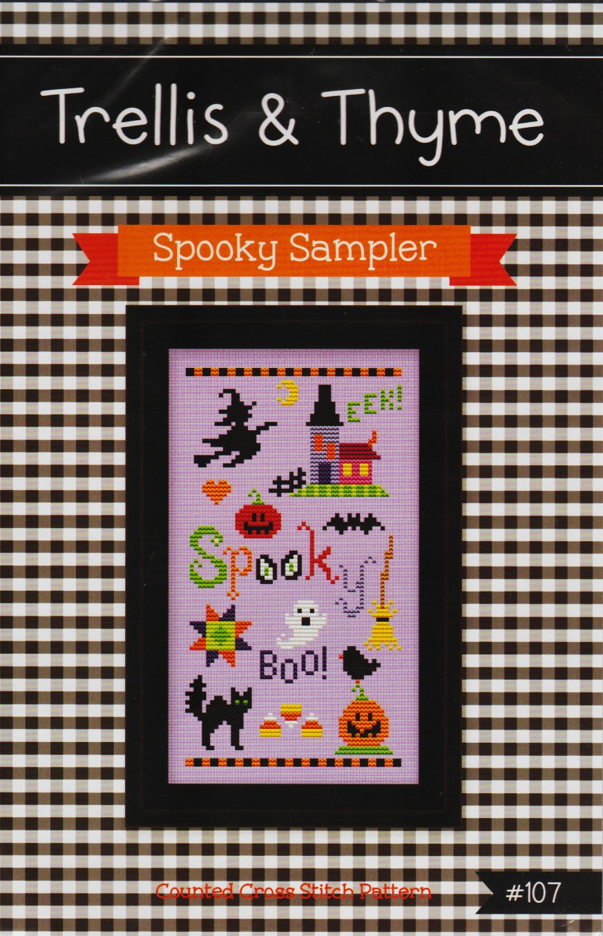 Trellis & Thyme Spooky Sampler cross stitch pattern