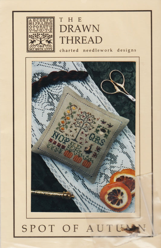 The Drawn Thread Spot of Autumn cross stitch pattern