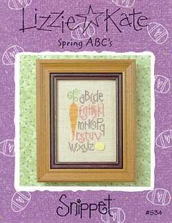 Lizzie Kate Spring ABC's S34 cross stitch pattern