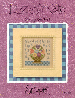 Lizzie Kate Spring Basket S52 cross stitch pattern