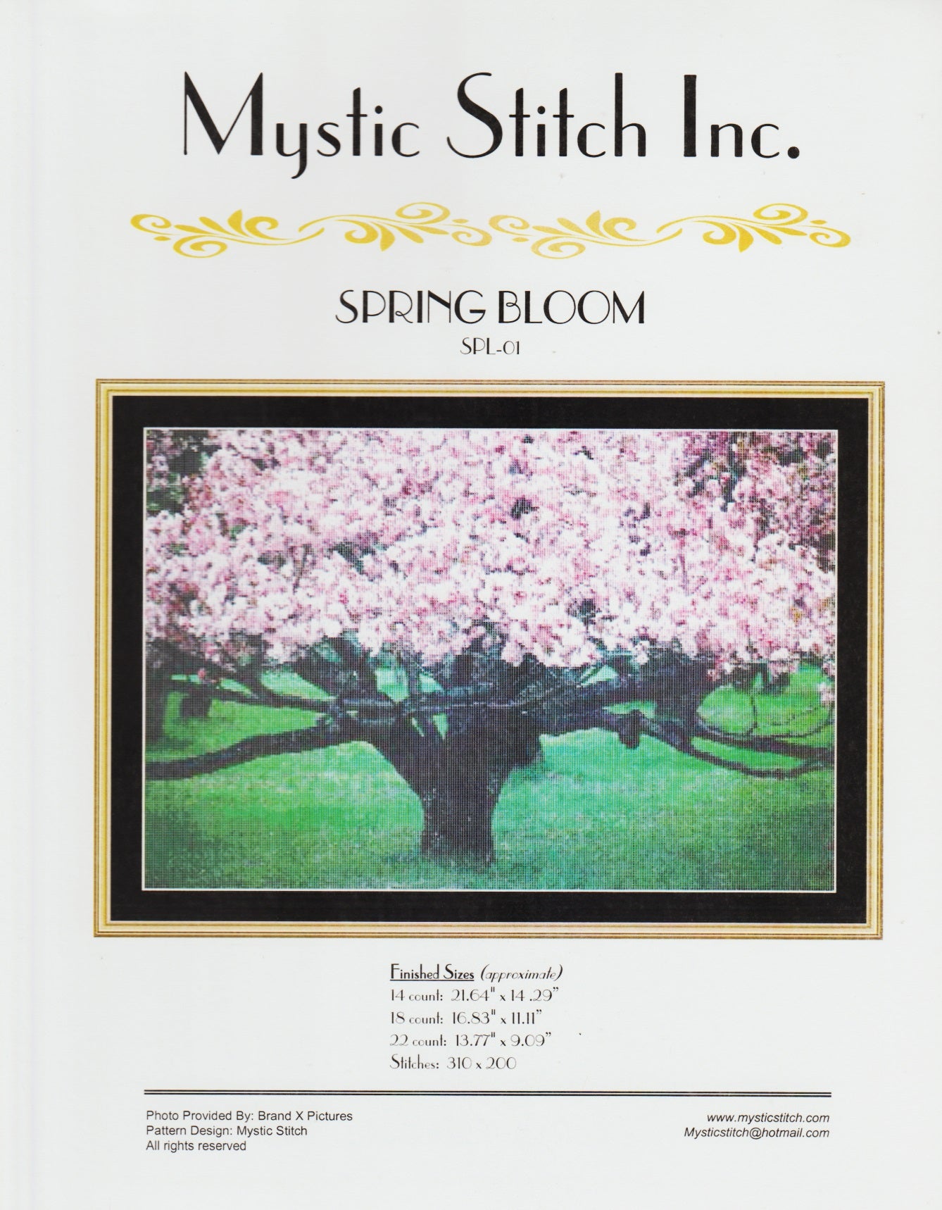 Mystic Stitch Spring Bloom SPL-01 cross stitch pattern