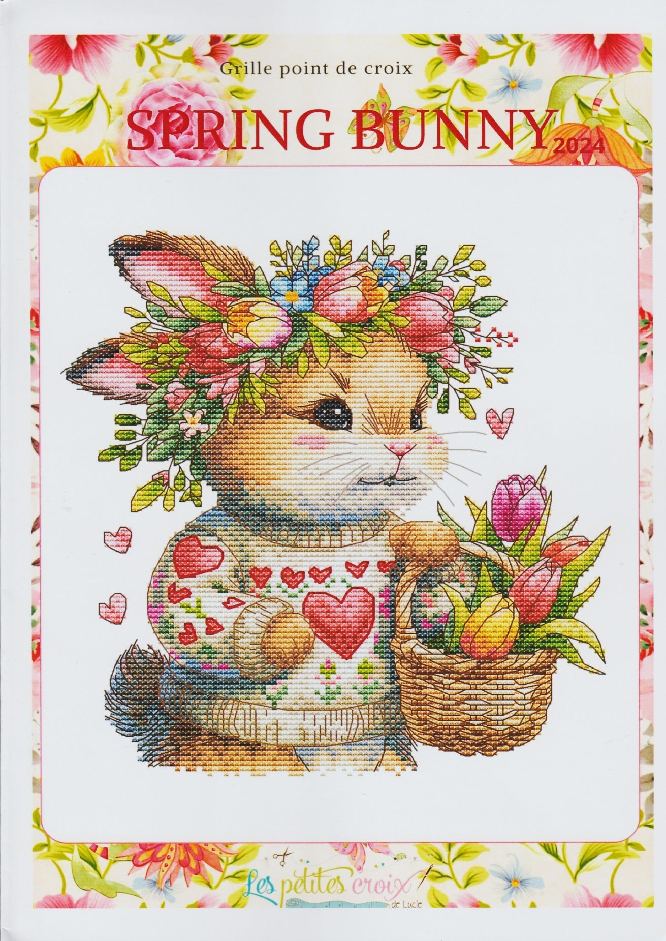 Les Petites Croix de Lucie Spring Bunny cross stitch easter pattern