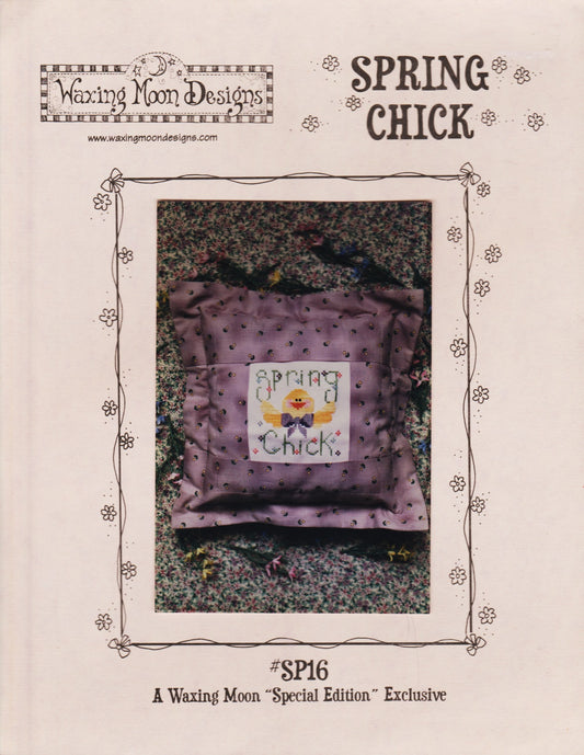 Waxing Moon Spring Chick SP16 cross stitch pattern