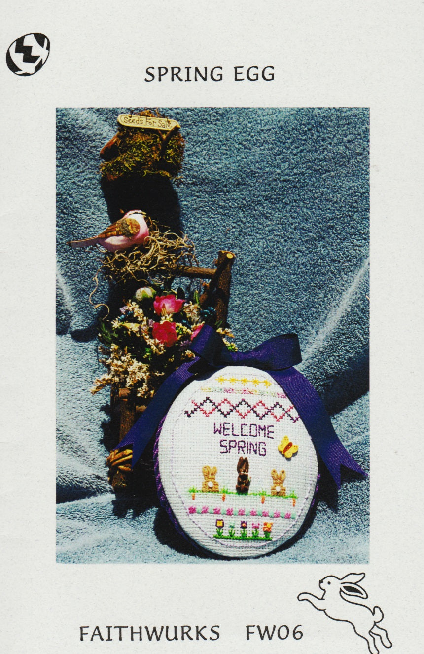 Faithwurks Spring Egg FW06 easter cross stitch pattern