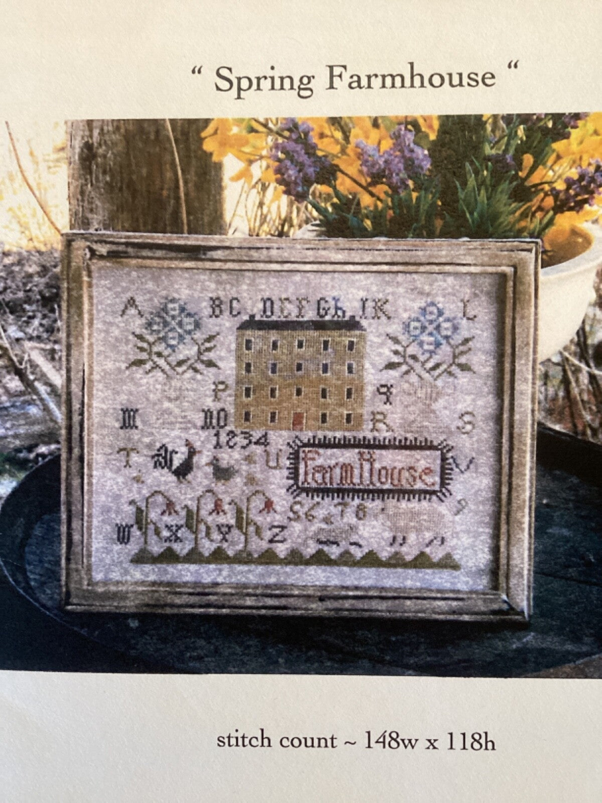 Notforgotten Farm Spring Farmhouse cross stitch pattern