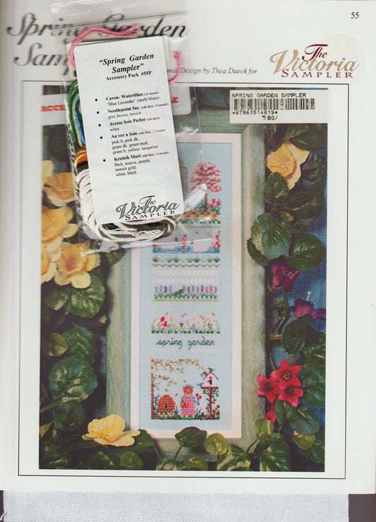 Victoria Sampler Spring Garden Sampler VS55 cross stitch pattern