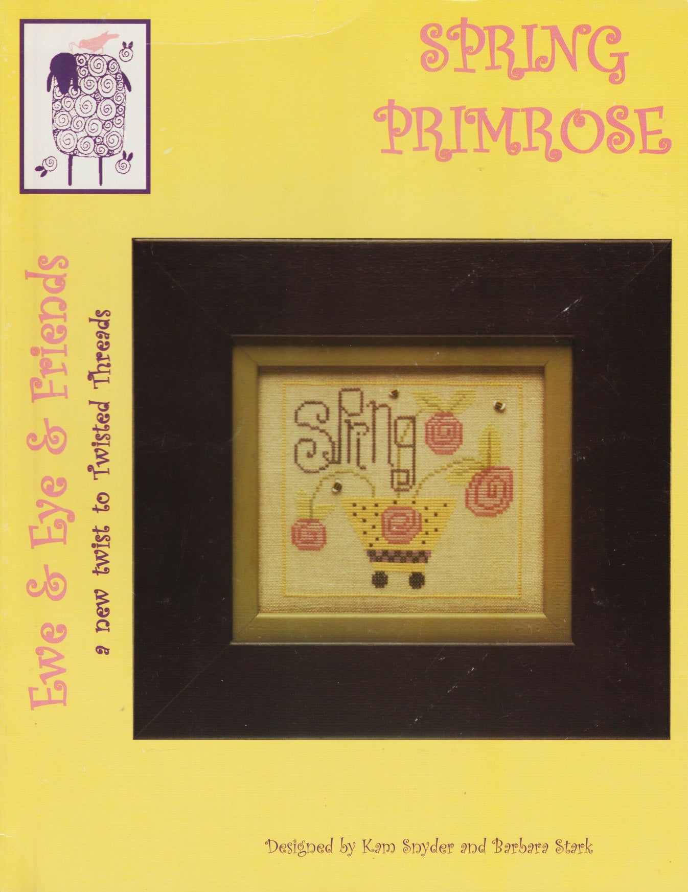 Twisted Threads Ewe & Eye Spring Primrose cross stitch pattern