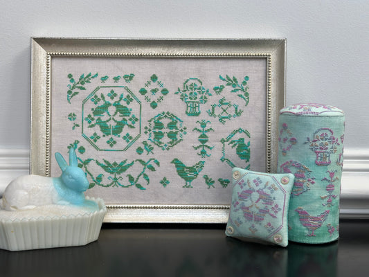 Rebel Stitcher Spring Quaker: Bunnies & Chicks cross stitch pattern