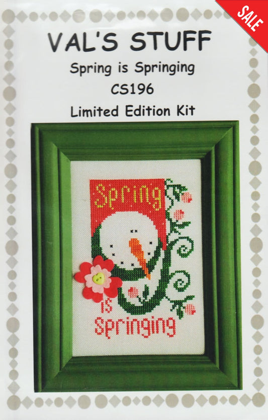 Val's Stuff Spring Is Springing CS196 cross stitch pattern