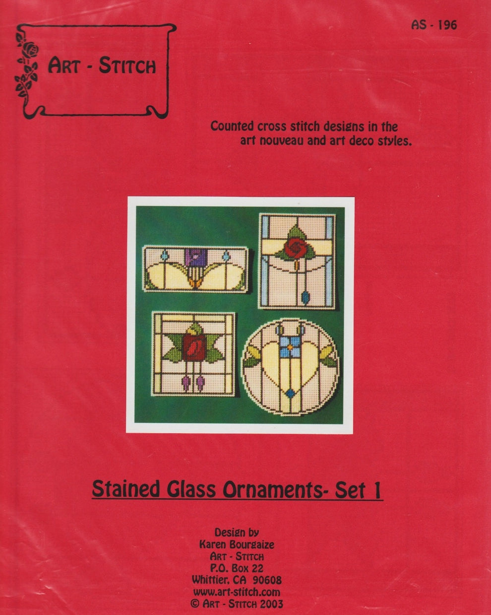 Stained Glass Ornaments - Set 1 pattern – Sandra's Stitch Stash