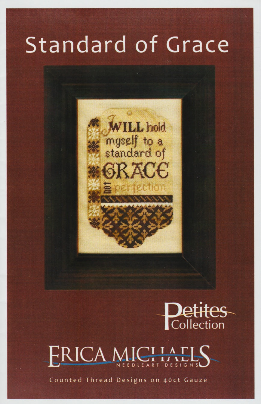 Erica Michaels Standard of Grace cross stitch pattern