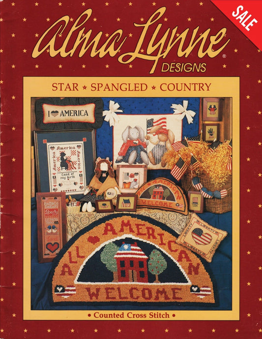 Alma Lynne Star Spangled Country ALX-66 patriotic cross stitch pattern