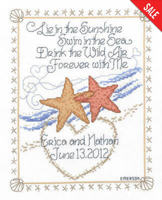 Imaginating Starfish Wedding 2747 cross stitch pattern