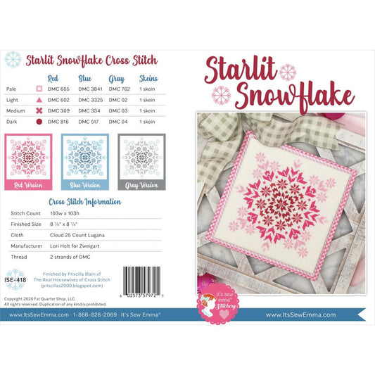 It's Sew Emma Starlit Snowflake cross stitch pattern