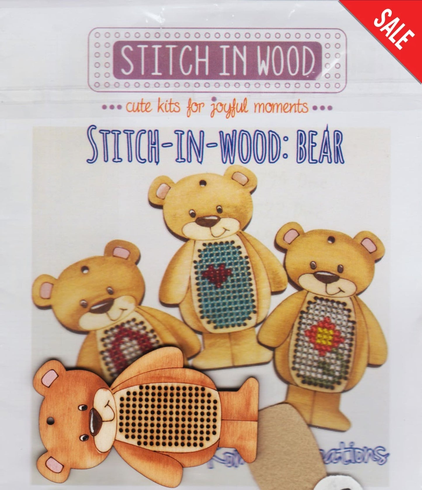 Romy's Creations Stitch In Wood - Bear cross stitch pattern