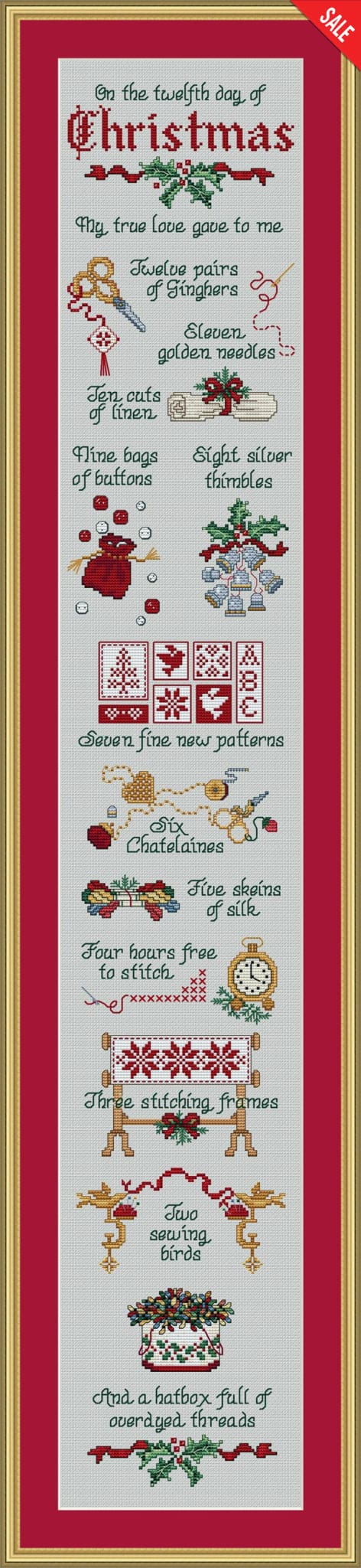 Sue Hillis Stitcher's Days of Christmas Christmas Friends L450 cross stitch pattern