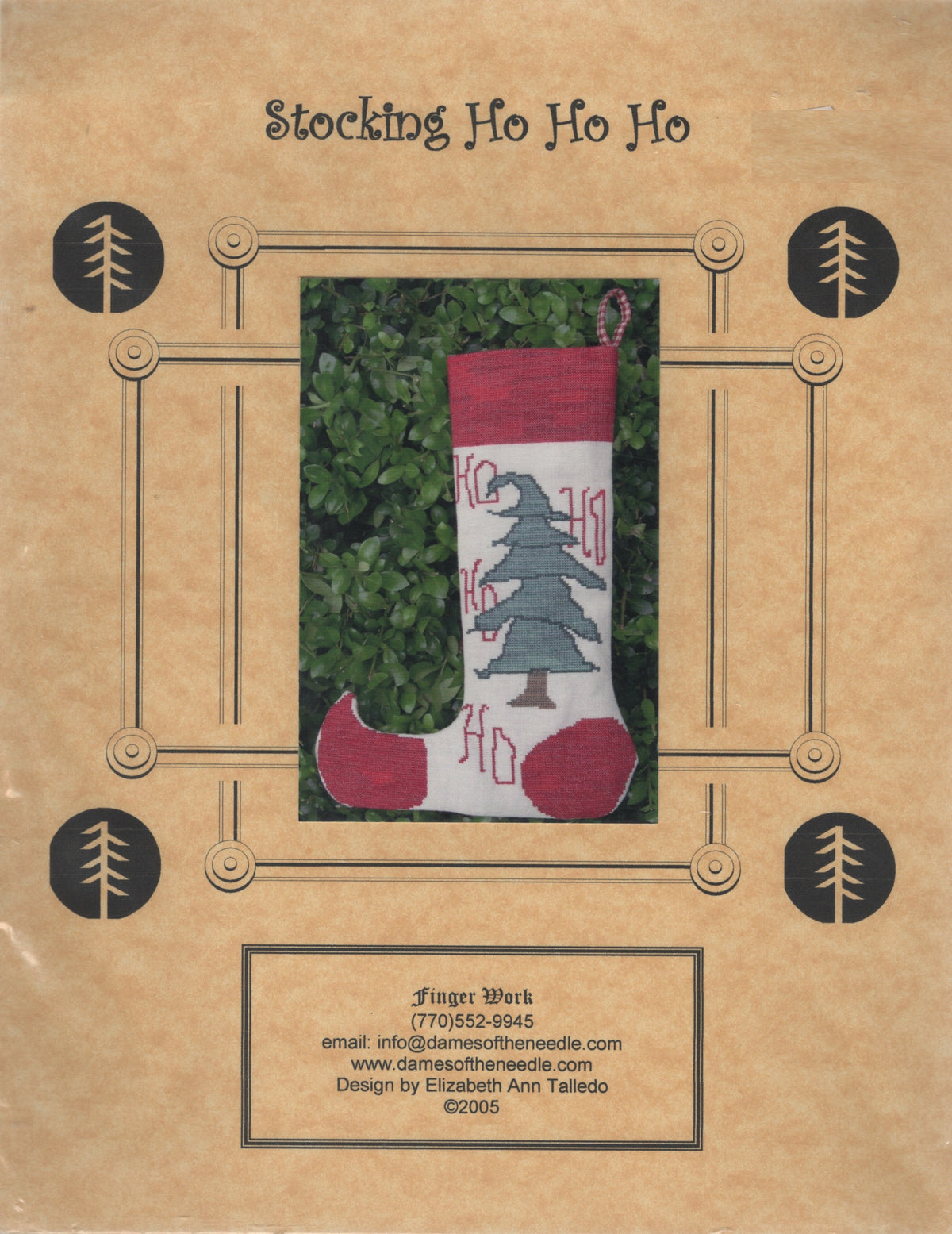 Stocking Ho Ho Ho pattern