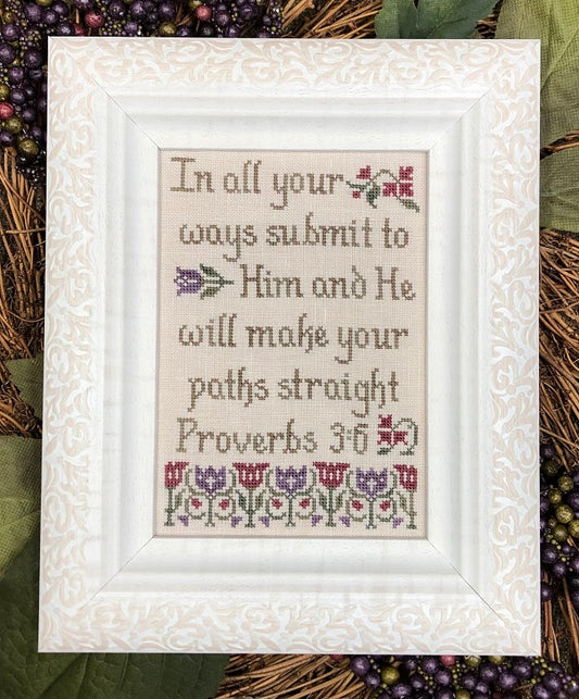 My Big Toe Straight Paths MBT-257 religious cross stitch pattern