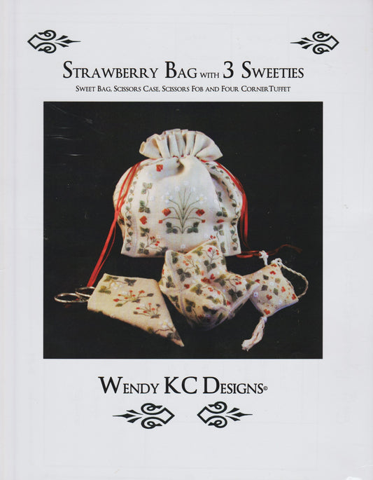 Wendy KC Designs Strawberry Bag cross stitch pattern