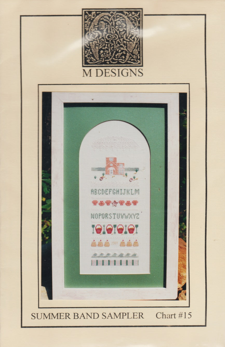 M Designs Summer Band Sampler beach cross stitch pattern