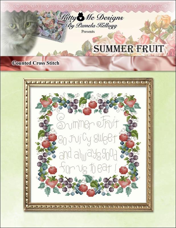Kitty & Me Summer Fruit cross stitch pattern