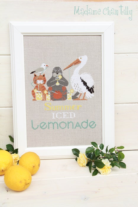 Madame Chantilly Summer Iced Lemonade cross stitch pattern