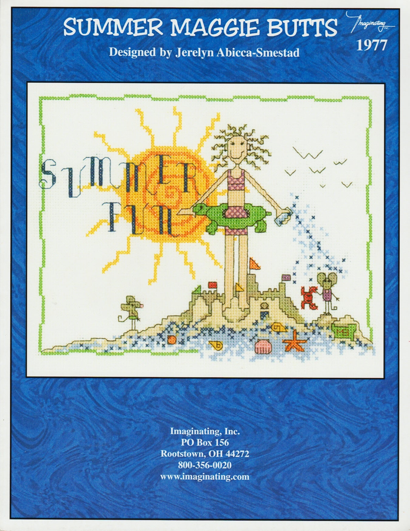 Imaginating Summer Maggie Butts 1977 cross stitch beach pattern